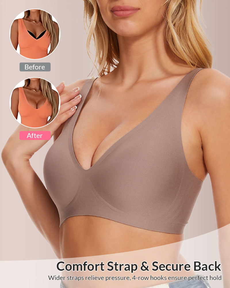 Deep V Lift Seamless Jelly Bra
