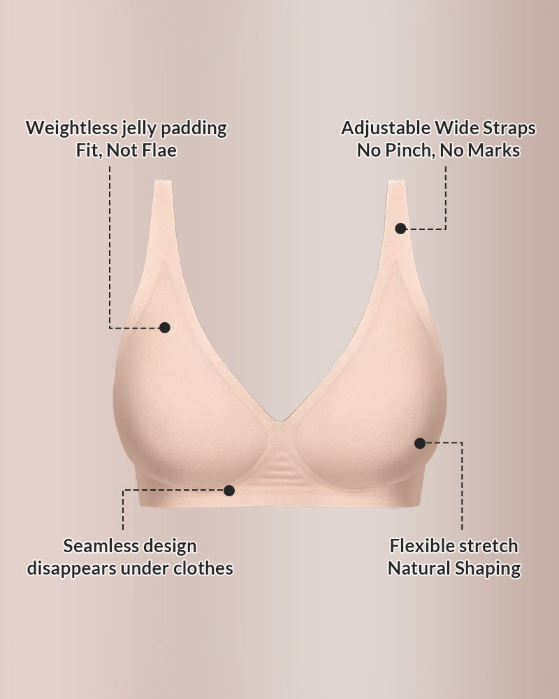 Deep V Lift Seamless Jelly Bra