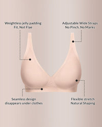 Deep V Lift Seamless Jelly Bra
