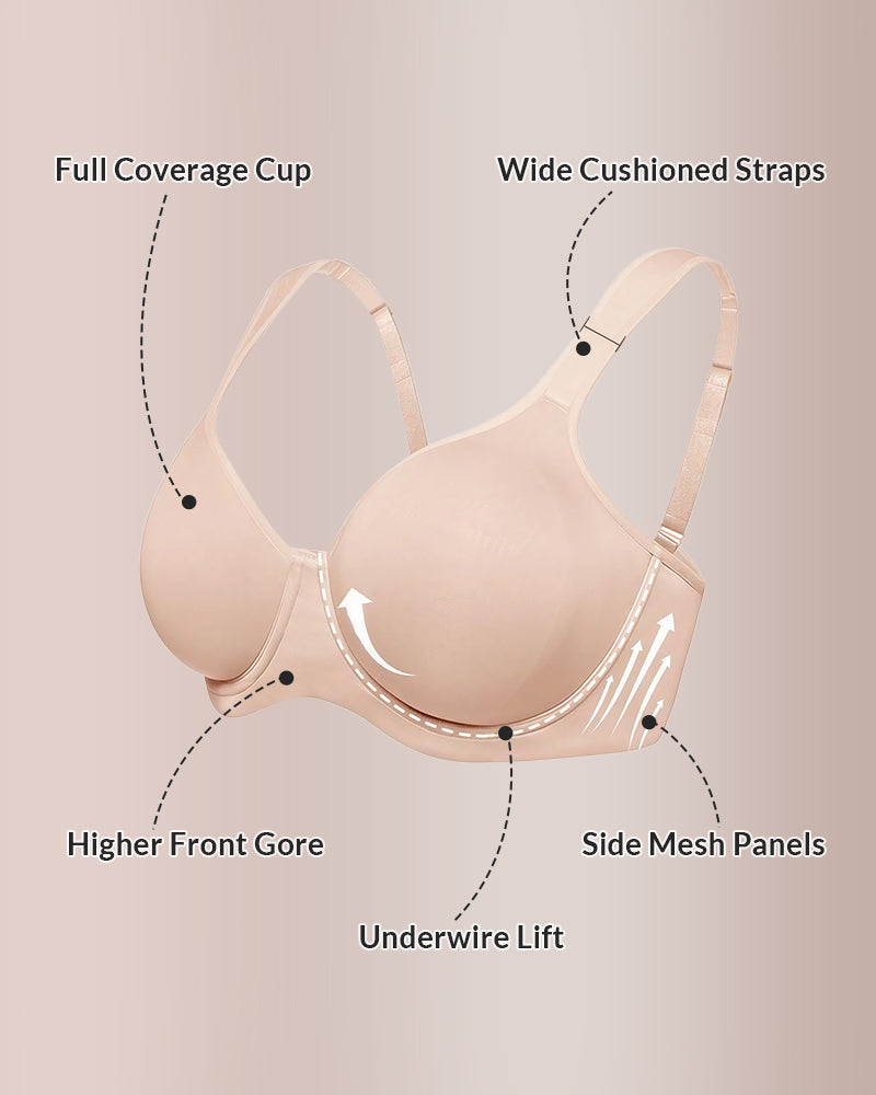 Soft Full Coverage Unlined Minimizer Bra