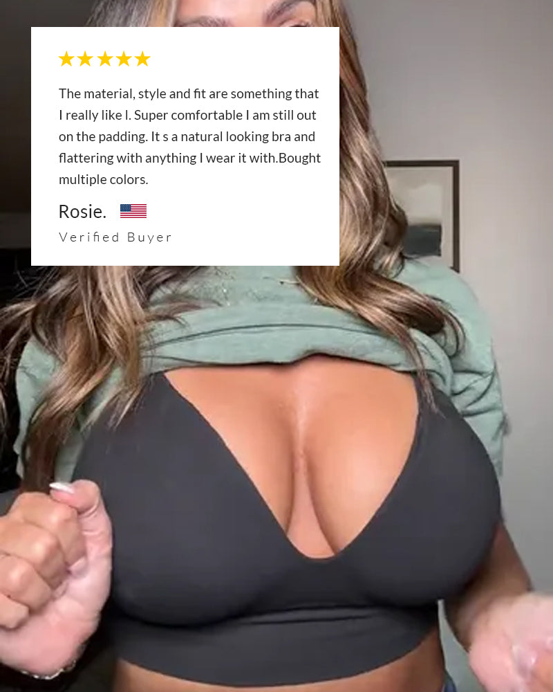 Sujetador sin aros con escote en V profundo