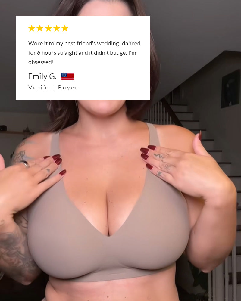 Deep V Lift Seamless Wireless Jelly Bra