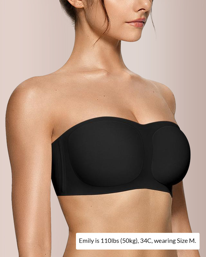 Sujetador bandeau acolchado sin aros 