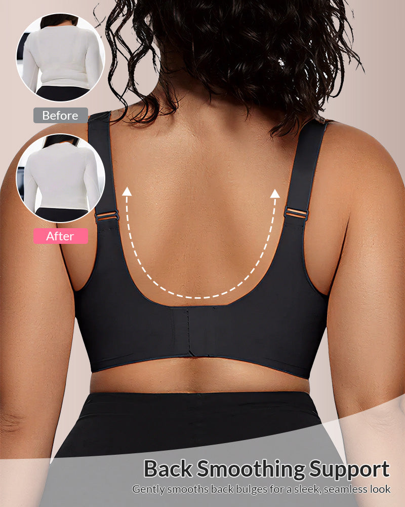 Sujetador cruzado de malla con cuello en V