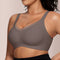 V-Neck Mesh Crossover Bra
