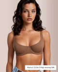 Underwire Support Seamless Balconette Bra