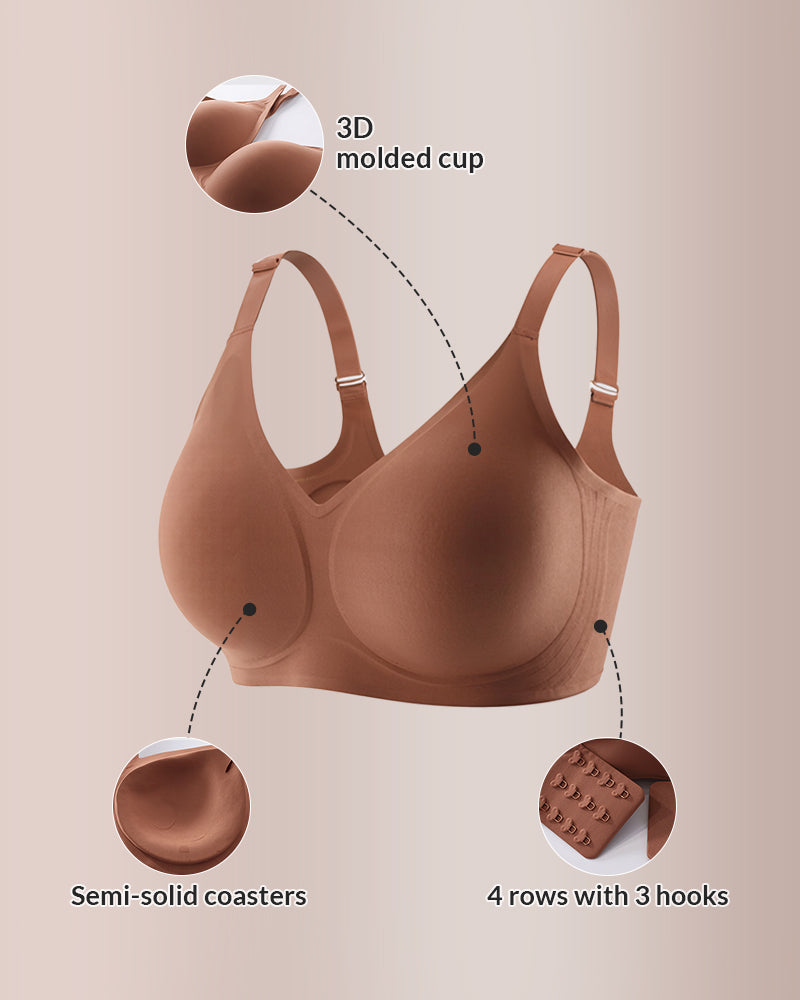 Seamless Soft Comfort Jelly Strip Wireless Bra