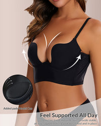 Low Cut U-Shaped Backless Bra