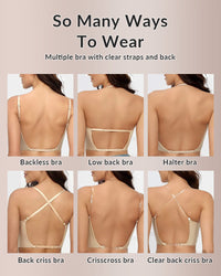Low Cut U-Shaped Backless Bra