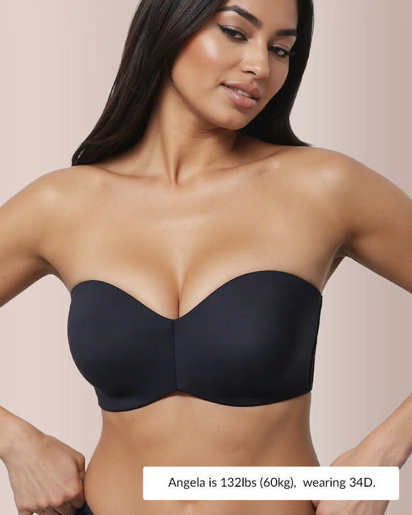 Invisible Strapless Minimizer Bandeau Bra