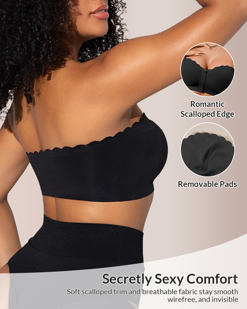 The Flawless Lift Front-Closure Strapless Bandeau Bra