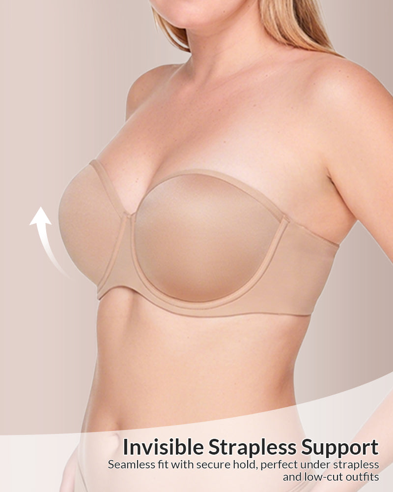 Classic Underwire Strapless Bra - High Support
