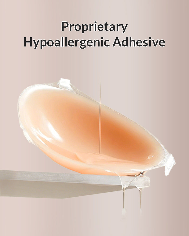 Seamless Invisible Silicone Push-Up Sticky Bra