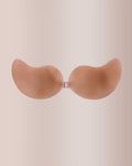 Seamless Mango Cup Silicone Sticky Bra with Push-Up Clasp