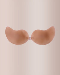 Seamless Mango Cup Silicone Sticky Bra with Push-Up Clasp