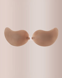 Seamless Mango Cup Silicone Sticky Bra with Push-Up Clasp