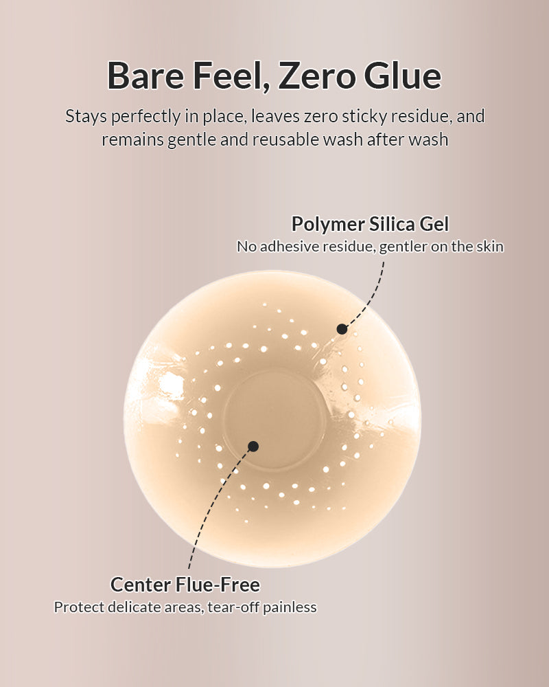 Breathable Spiral Silicone Nipple Covers - Ultra-Thin & Invisible