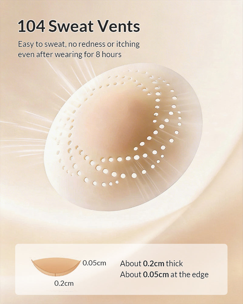 Breathable Spiral Silicone Nipple Covers - Ultra-Thin & Invisible
