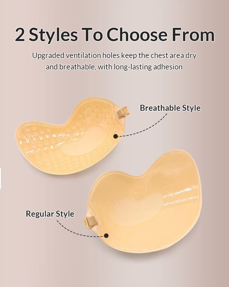Breathable Push-Up Invisible Mango Sticky Bra