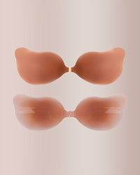 Seamless Deep-V Sticky Silicone Push-Up Bra