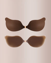 Seamless Deep-V Sticky Silicone Push-Up Bra