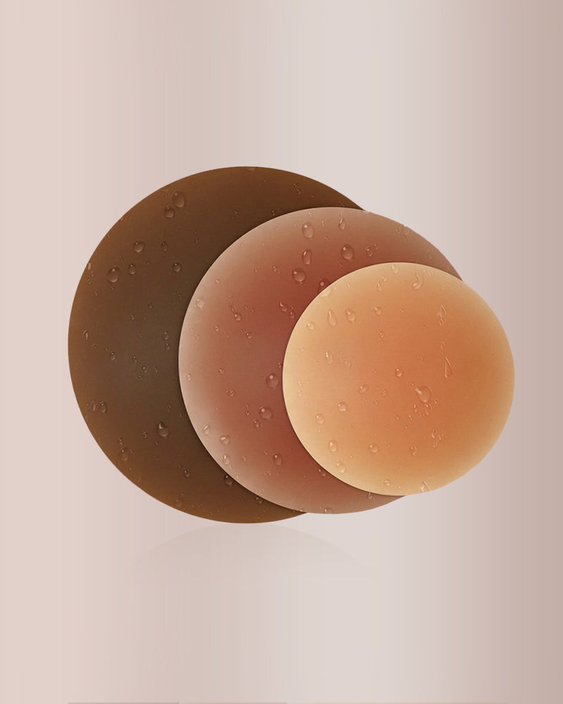Seamless Silicone Nipple Covers with Non-Adhesive Center