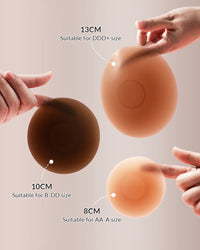 Seamless Silicone Nipple Covers with Non-Adhesive Center