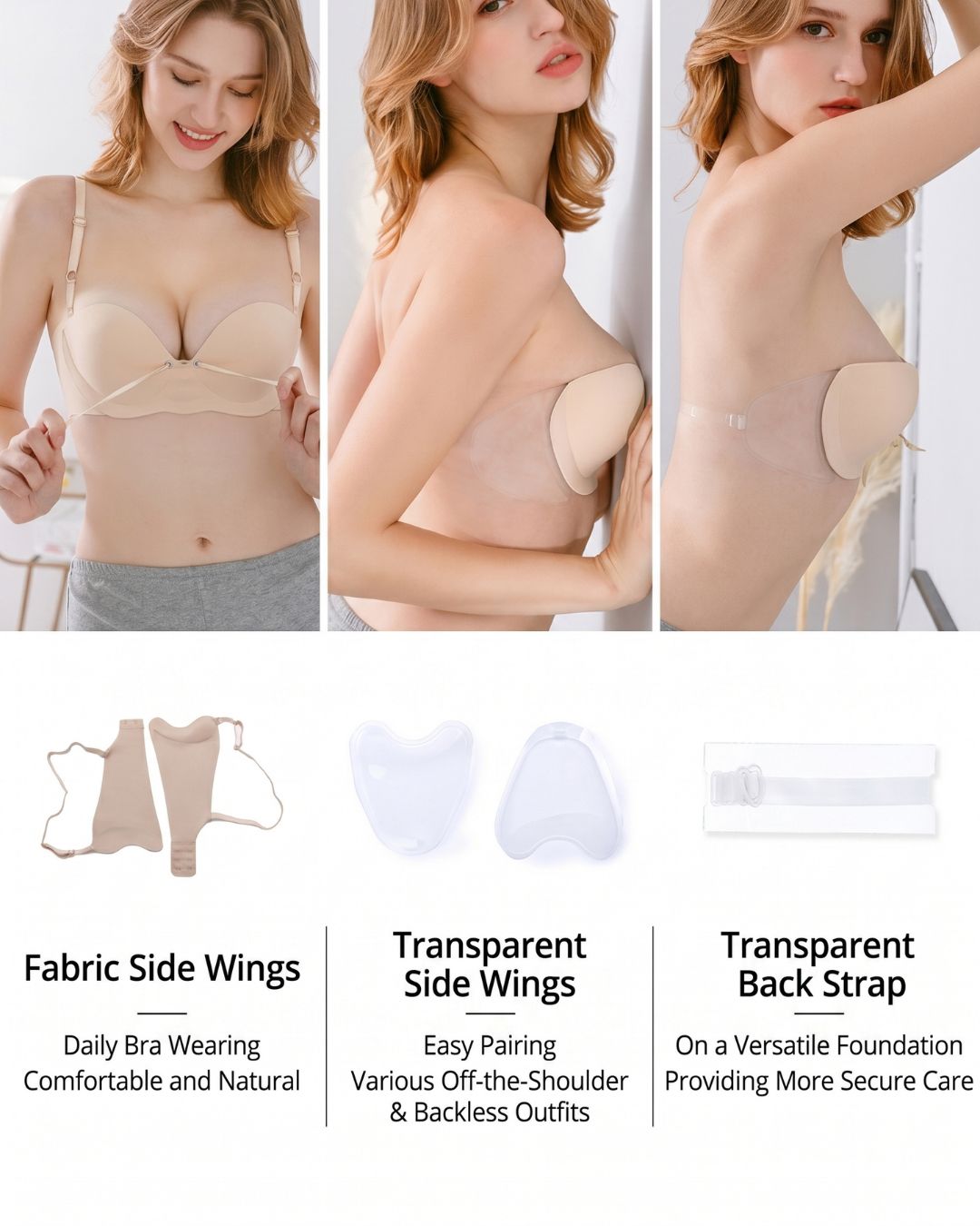 Double Air-Pad Invisible Bra