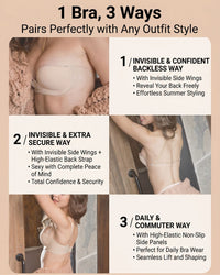 Double Air-Pad Invisible Bra
