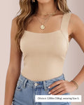 Canotta modellante con scollo a U e reggiseno incorporato
