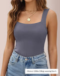 Canotta modellante con scollo a U e reggiseno incorporato