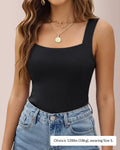 Canotta modellante con scollo a U e reggiseno incorporato