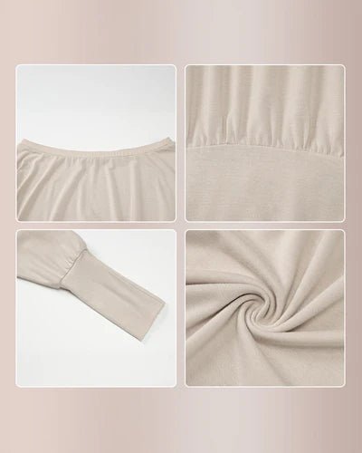 Off-Shoulder Dolman Sleeve Mini Dress