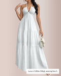 Halter Neck Tiered Maxi Dress