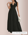 Halter Neck Tiered Maxi Dress