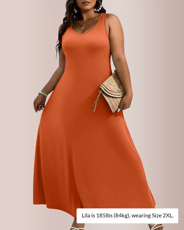 The Effortless A-Line Maxi Dress - Plus Size
