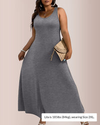 The Effortless A-Line Maxi Dress - Plus Size