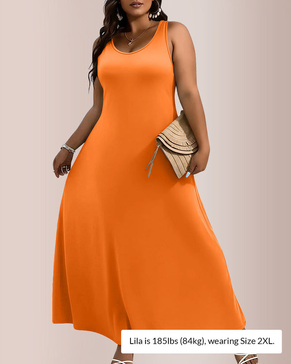 The Effortless A-Line Maxi Dress - Plus Size