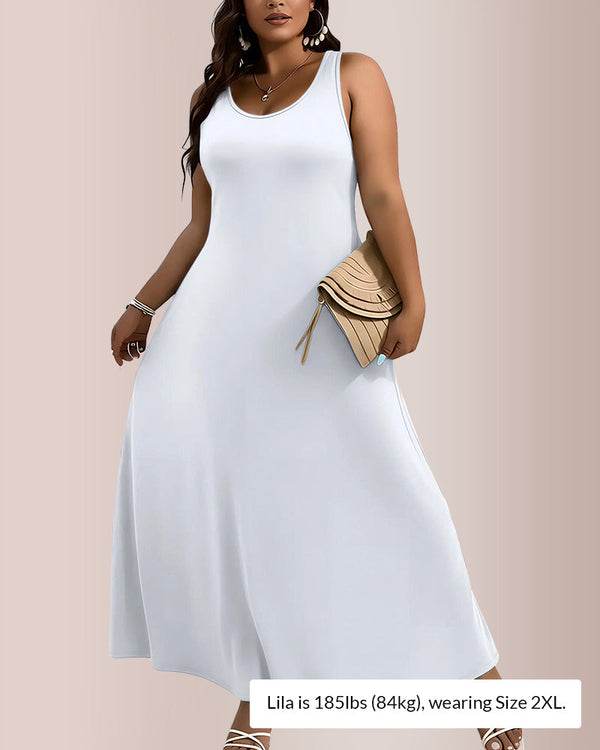 The Effortless A-Line Maxi Dress - Plus Size