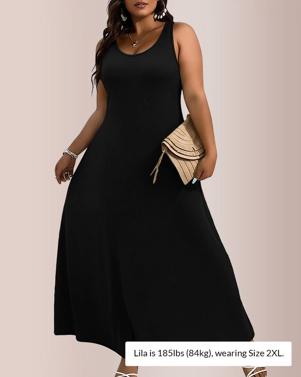 The Effortless A-Line Maxi Dress - Plus Size