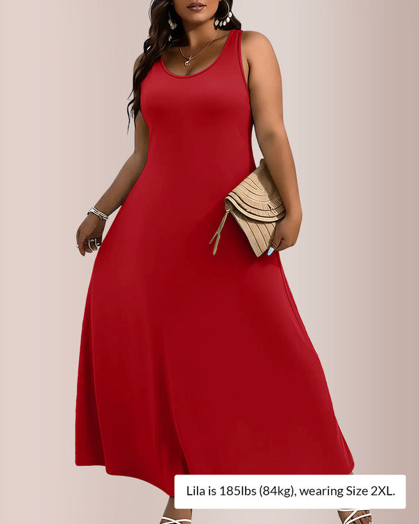 The Effortless A-Line Maxi Dress - Plus Size