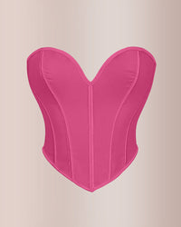 Sweetheart Neckline Mesh Corset Top