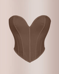 Sweetheart Neckline Mesh Corset Top