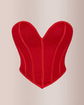 Sweetheart Neckline Mesh Corset Top