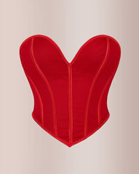 Sweetheart Neckline Mesh Corset Top