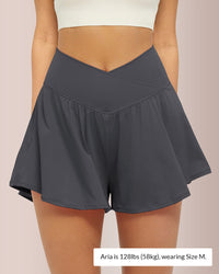 Women's Flowy Crossover Skort