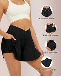 Women's Flowy Crossover Skort