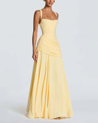 Elysian Ruched Maxi Slip Dress