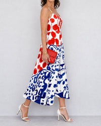 Leopard Graphic Print Midi Dress