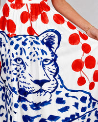 Leopard Graphic Print Midi Dress